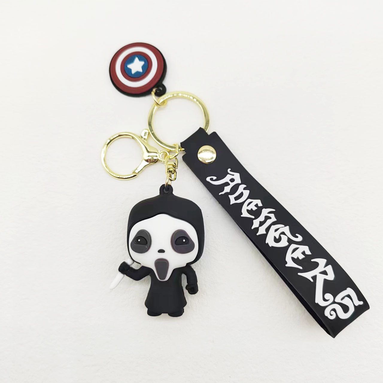 PVC Halloween Keychain Soft Rubber Spooky Clown Ghoul Figures 12