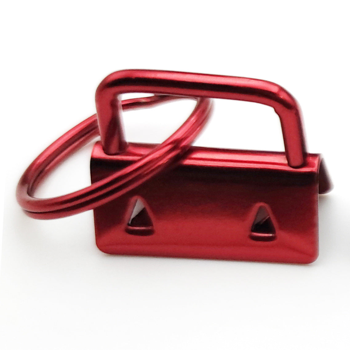 Iron Fob Keychain Clamps 25mm Various Finish Colors 10pcs 15
