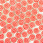 Flat Clay Beads 9mm Red Lollipop Pattern Polymer 100pcs