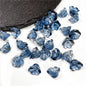 Czech Glass Beads Flower 12mm Iridescent Crystal Clear 50pcs 26