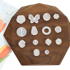 Semi-transparent Frosted Acrylic Beads Matte Finish Mixed Shapes 5