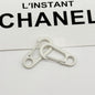 Colorful Clip Shaped Zinc Alloy Keychain Hooks 31mm 20pcs 16