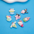 Plating Summer Sanrio Resin Beads Glossy Beverage Dessert 10pcs 4