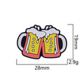 Silicone Focal Beads Beer Steins Clinking Mug Pair 10pcs 3