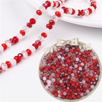 Transparent Flat Glass Beads 6mm Smooth Glossy Finish 200pcs 6