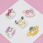 Glossy Resin Beads Swimming Sanrio Characters 2mm Hole 10pcs 2