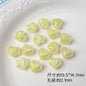 Faceted Glitter Heart Acrylic Beads 14mm Colorful Mixed 30pcs 10