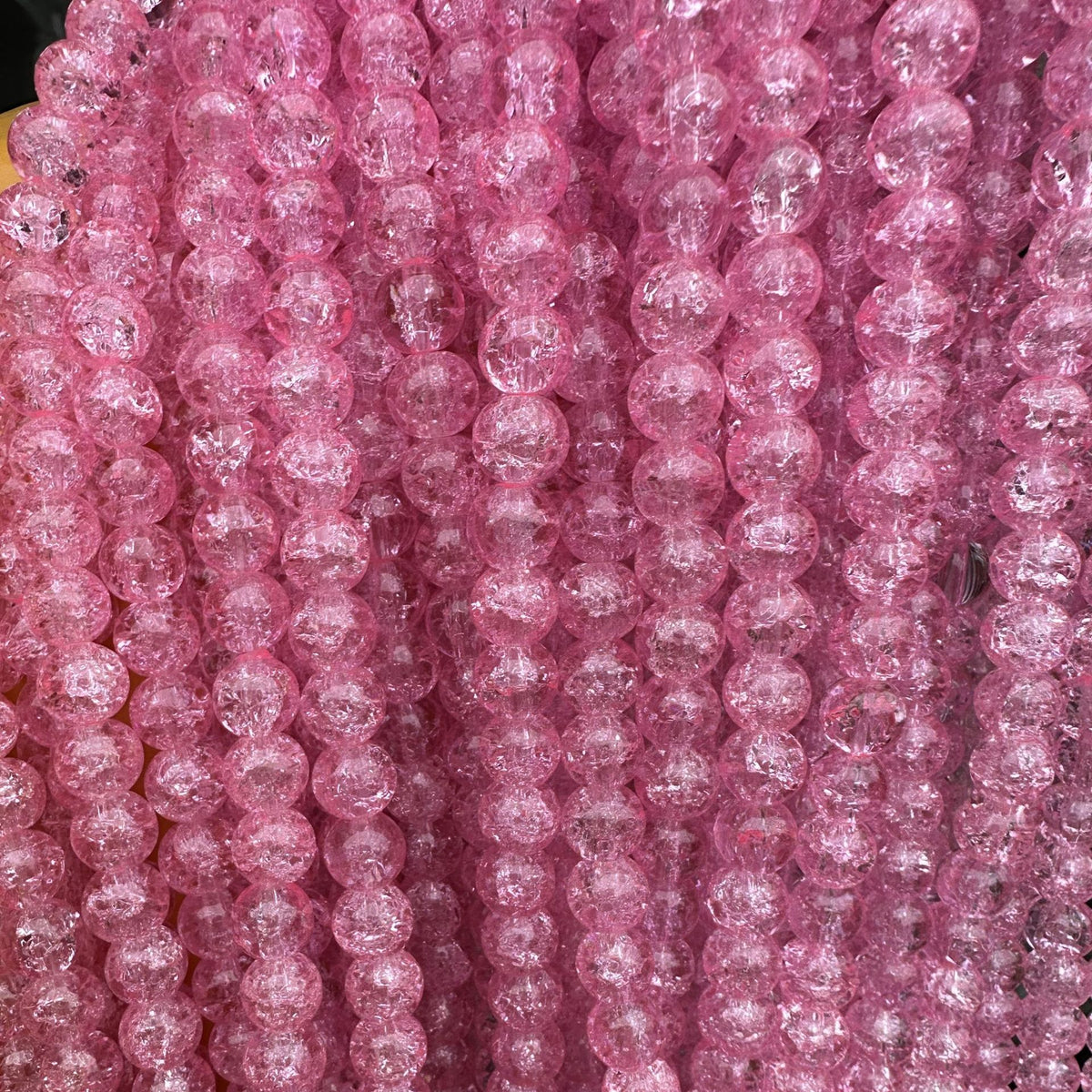 Crackle Round Glass Beads 10mm Explosion Pattern 10 Strands 7