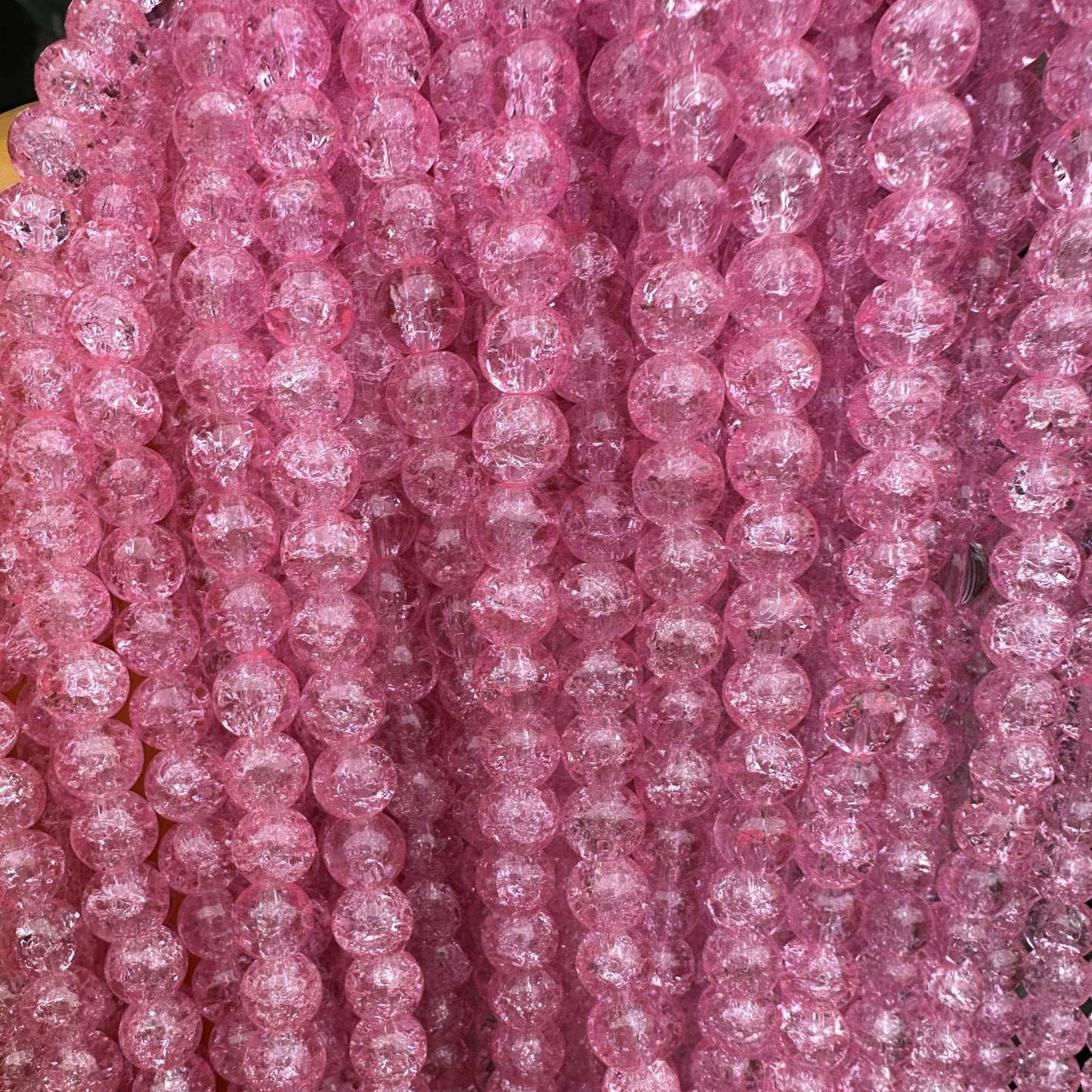 Crackle Round Glass Beads 10mm Explosion Pattern 10 Strands 7
