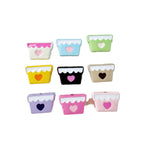 Baking Painted Teddy Bear and Flowerpot Metal Beads 15mm 10pcs 5