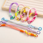 Patterned Macrame Dual Ring Phone Charm Polyester 33cm 2pcs