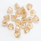 Bell Electroplated Glass Beads 8mm Sparkling Mixed Colors 50pcs 13