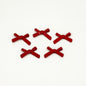 Bow Metal Beads 20mm Baking Painted Polished Alloy 50pcs 16