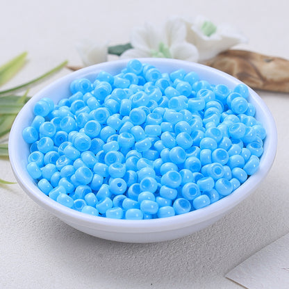 Glass Donut Spacer Beads 4mm Solid Color 200pcs 13