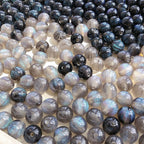 Galaxy Series Resin Beads 10mm Blue Glitter Powder 30pcs 2