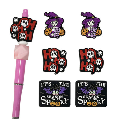 Silicone Focal Beads Halloween Spooky Characters Vivid Colors 5