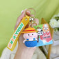 Resin Animal Farm Dog Keychain Silicone Cute Chubby Design 5