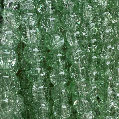 Crackle Round Glass Beads 10mm Explosion Pattern 10 Strands 16