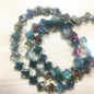 Electroplated Clover Glass Beads 10mm Metallic Colors 30pcs 22