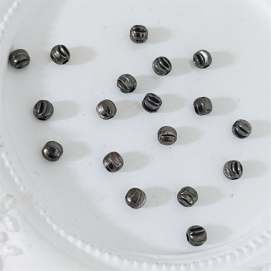 Alloy Watermelon Spacer Beads 2.5 3.5mm Tibetan Style 100pcs 5