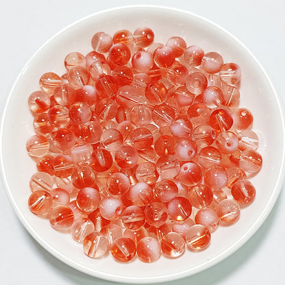 Czech Glass Beads Round 8mm Glossy Translucent Mix 100pcs 15