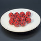 Football Patterned Rhinestone Bubblegum Beads 16mm 20mm 25pcs 13