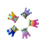 Plating Pop Mart Molly Wearing Crown Acrylic Beads 24mm 10pcs 5