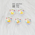 Ice Cream Dessert Resin Beads Glossy Iridescent Pastel 20pcs 6