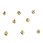 Pumpkin Shaped CCB Plastic Acrylic Beads 6-8mm Metallic Gold Silver 200pcs 5