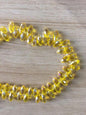 Water Drop Electroplated Glass Beads 6x12mm Transparent Faceted 95pcs 20