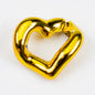 Metallic Heart ABS Plastic Open Chain Links Keychain Hardware 100pcs 13