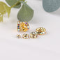 Brass Rhinestone Spacer Beads 4-12mm Sparkling Gold 300pcs 9