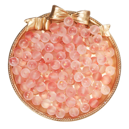 Czech Glass Beads Round 8mm Translucent Metallic Flecks 30pcs 16