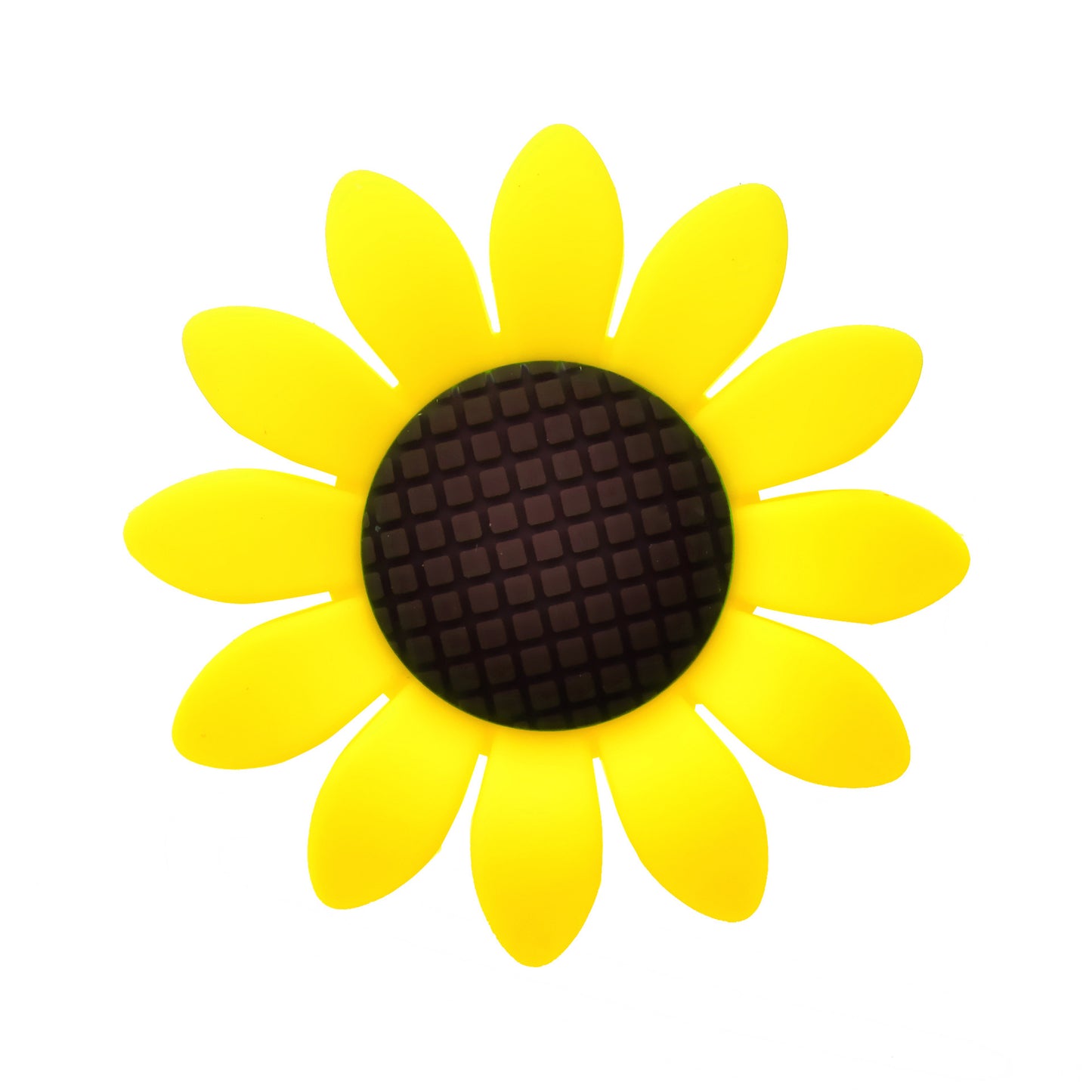 Silicone Focal Beads Sunflower Soft Petal Detailed Center 10pcs 5