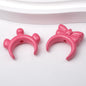 Glossy Painted Crescent Acrylic Beads 22-24mm Cartoon Hairband 50pcs 5