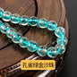 Lampwork Glass Beads Round 8-12mm Dyed Core Gold Foil 100pcs 15