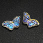 Electroplated Butterfly Glass Beads 8mm x 15mm Shimmering Colors 100pcs 12