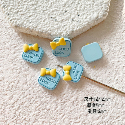 Candy Clown Metal Beads Colorful Painted Alloy 10pcs 7