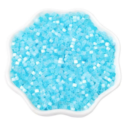Antique Cat Eye Rice Seed Glass Beads 2.5mm Translucent Glow 740pcs 22