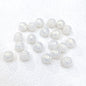 Pearl Lustre Striped Round Acrylic Beads 11mm 100pcs 7