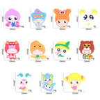 Silicone Focal Beads Twelve Constellations Cartoon Zodiac Set 20pcs 2