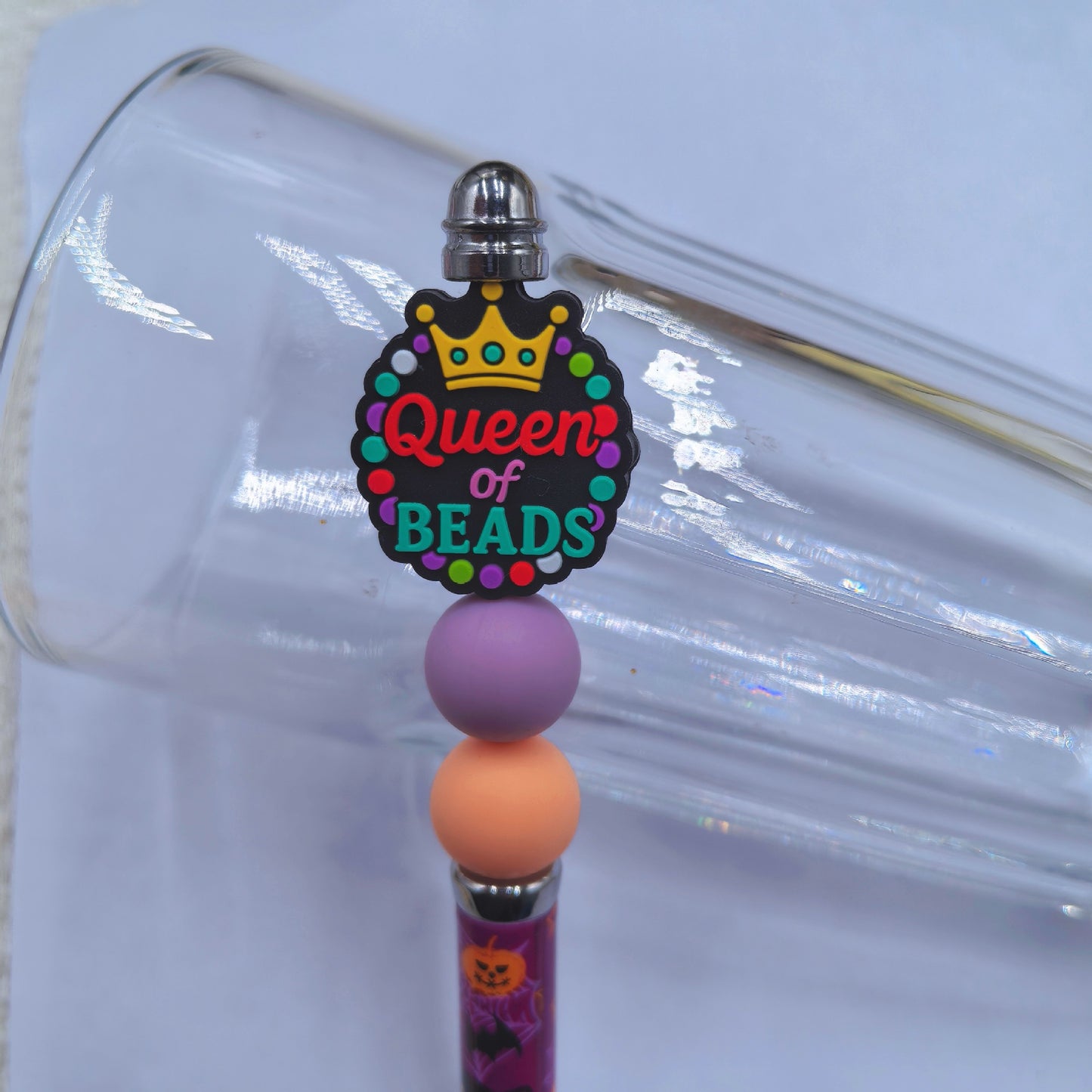 Silicone Focal Beads Queen of Beads Crown Circle 20pcs 9