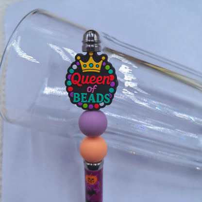 Silicone Focal Beads Queen of Beads Crown Circle 20pcs 9