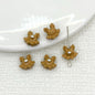 Baking Painted Dress Metal Beads 12mm Colorful Glossy Alloy 10pcs 17