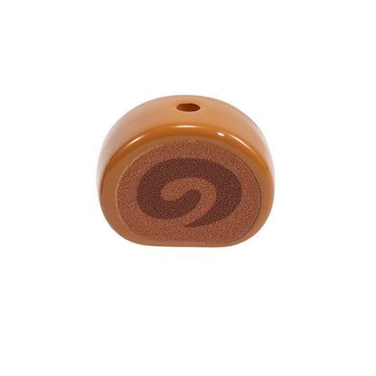 Painted Swiss Roll Acrylic Beads 15x20mm Colorful Glossy Swirl 10pcs 11