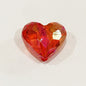 Clear Heart and Star Acrylic Beads 17-20mm Iridescent AB Coated 20pcs 19