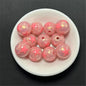 Gilded Silk Texture Star Pattern Acrylic Beads 16mm Mixed Colors 100pcs 3