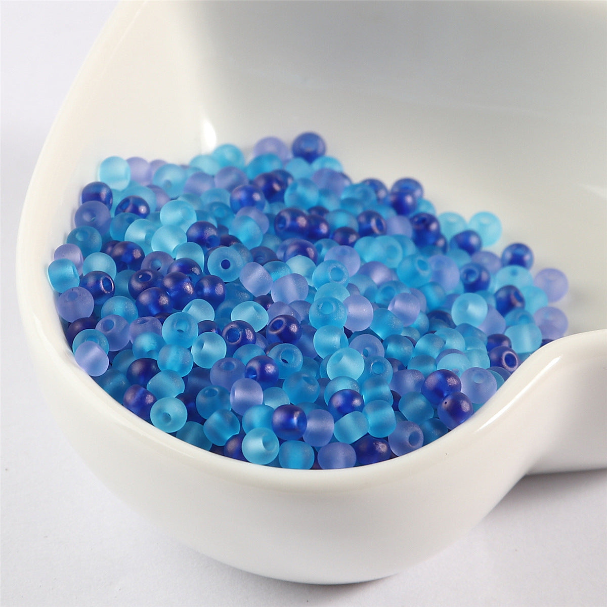 Frosted Seed Glass Beads 2mm Muted Rainbow Colors 800pcs 7