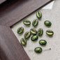 Vintage Czech Coffee Bean Lampwork Glass Beads 8x11mm 10pcs 23