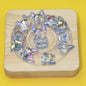 Transparent Plating Corgi Acrylic Beads 18mm Iridescent 20pcs 8